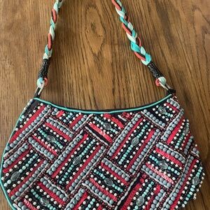 Colorful Beaded Women's Bag